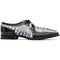 Marco Di Milano Caribe Dark Black/Newspaper Caiman Crocodile Derby