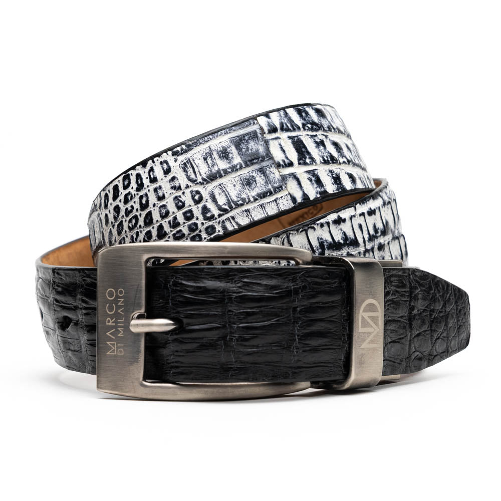 Marco Di Milano Caribe Belt Black / Newspaper - 36