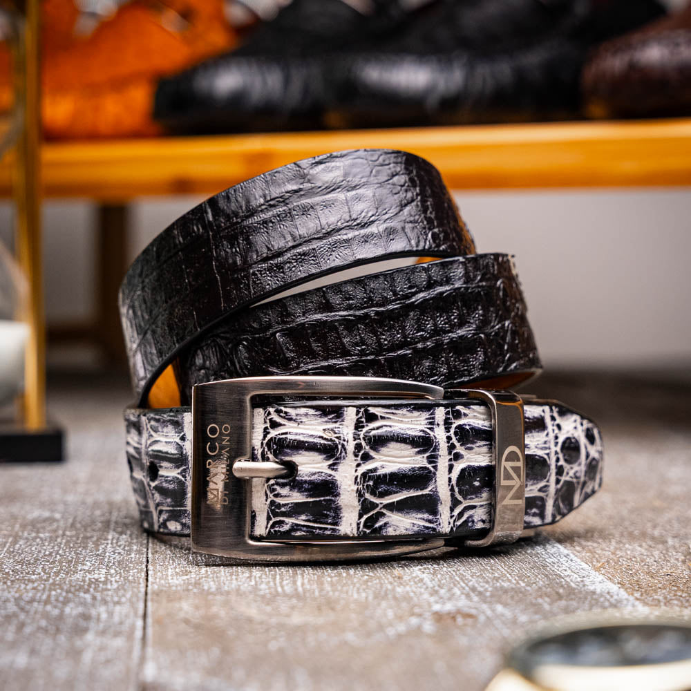 Marco Di Milano Caribe Belt Newspaper / Black - 36