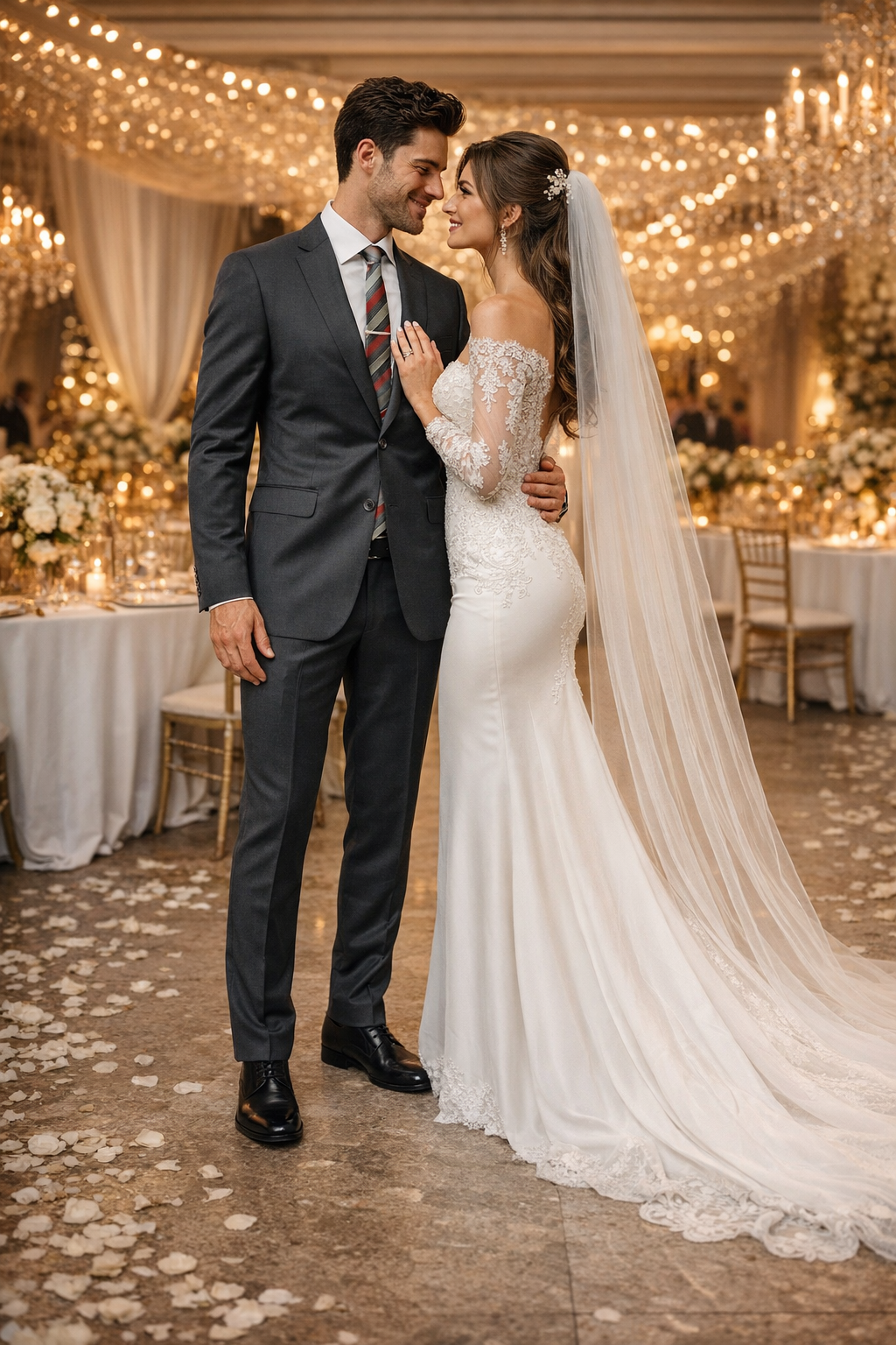 Carlo Lusso Charcoal Two-button Slim Fit Poly Blend Suit - 34 Short or Extra Small