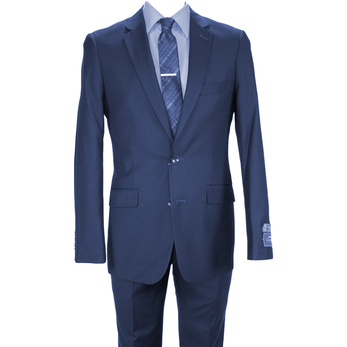 Carlo Lusso French Blue Two-button Suit - 34 Short or Extra Small