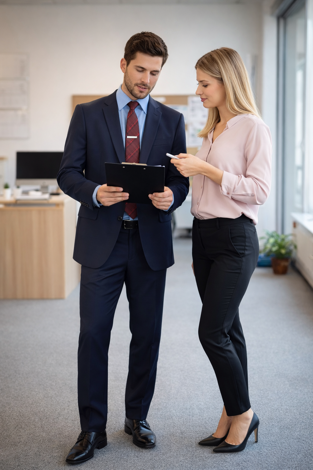 Carlo Lusso Navy Two-button Poly Blend Suit - 34 Short or Extra Small