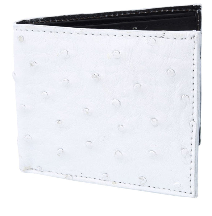 Cartera de Avestruz Original Color Blanco - Blanco