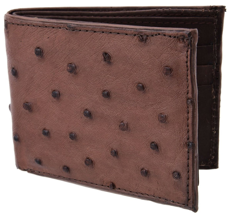 Cartera de Avestruz Original Color Cafe - Cafe