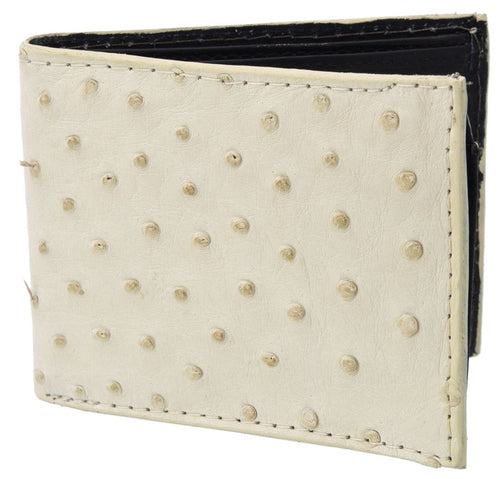 Cartera de Avestruz Original Color Hueso