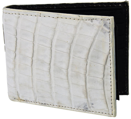 Cartera de Cocodrilo Original Color Hueso