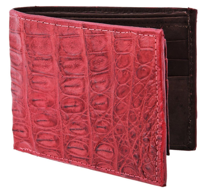 Cartera de Cocodrilo Original Color Rojo