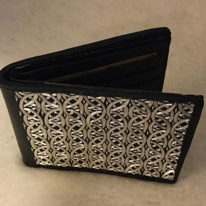 Cartera de Hilo de Plata Original Mil Aros -  Negro