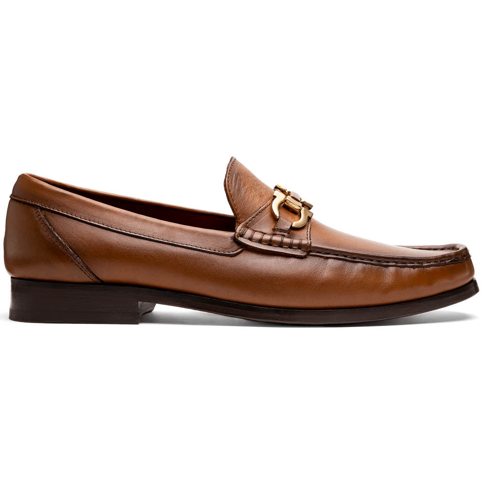 Marco Di Milano Cassarano Honey Men's Calfskin Leather Loafers - 10
