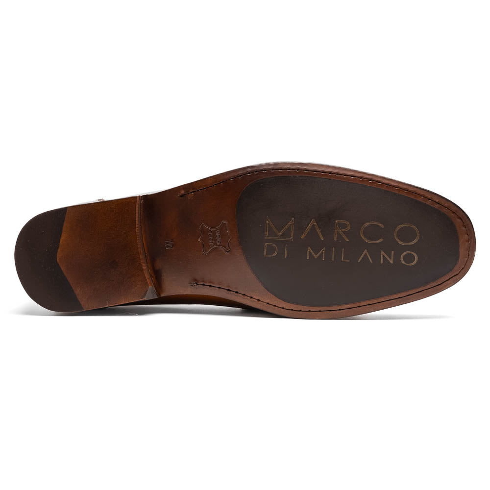 Marco Di Milano Cassarano Honey Men's Calfskin Leather Loafers - 10