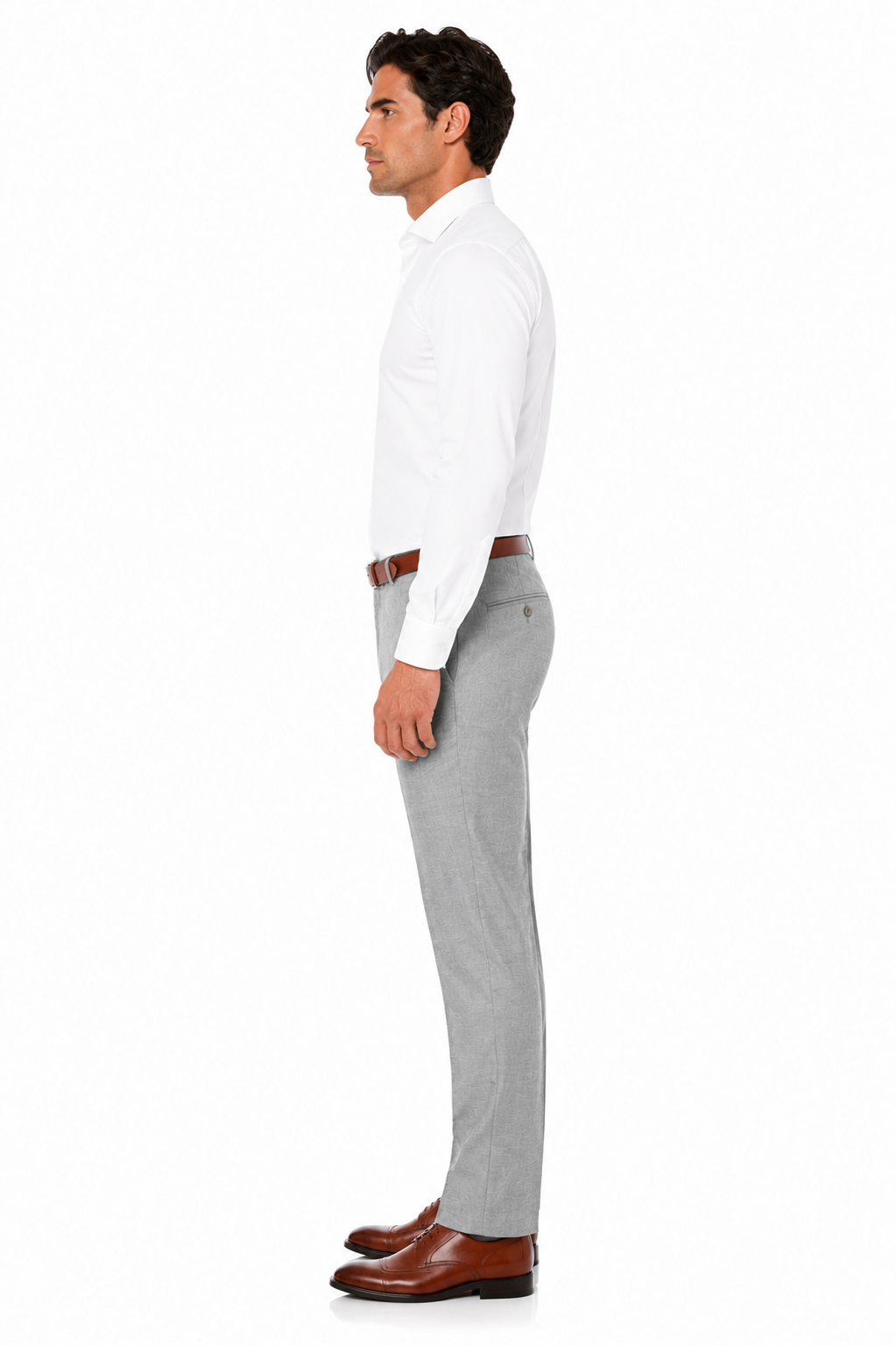 Casual Linen Suit Pants for Men – Breathable Beach Wedding Summer Trousers - dress size pants : 28 Unfinished bottom