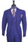 "Classic Fit Men's 3-Button Vested Suit in Purple"