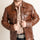 Men’s Fine Brown Cowhide Leather Cowboy Jacket