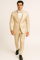 Champagne Satin Tuxedo Four Piece Set - Wedding - Prom