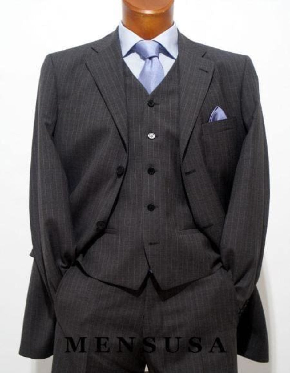 Charcoal Groomsmen Suits - Athletic Fit Suits - Charcoal