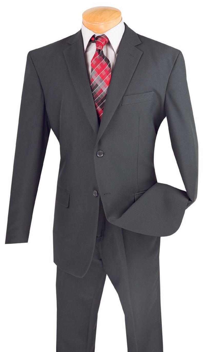 Charcoal Regular Fit 2 Piece Suit - 42 Regular  - 36 Waist