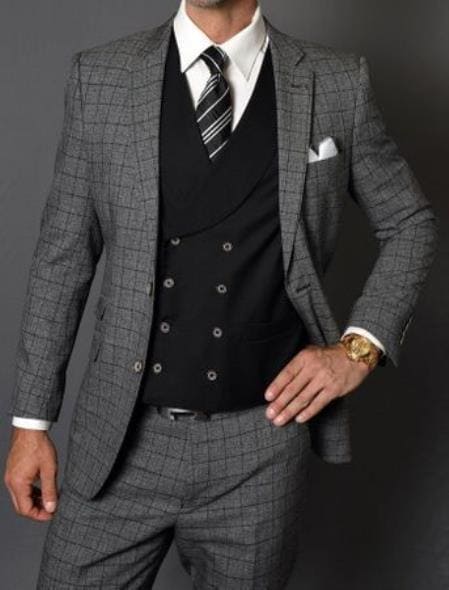 Charcoal Suit Black - Charcoal Black