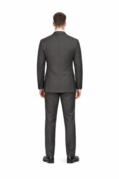 Modern Fit Tiglio Wool Double-Breasted Suit Premium Tailored Formal Suit