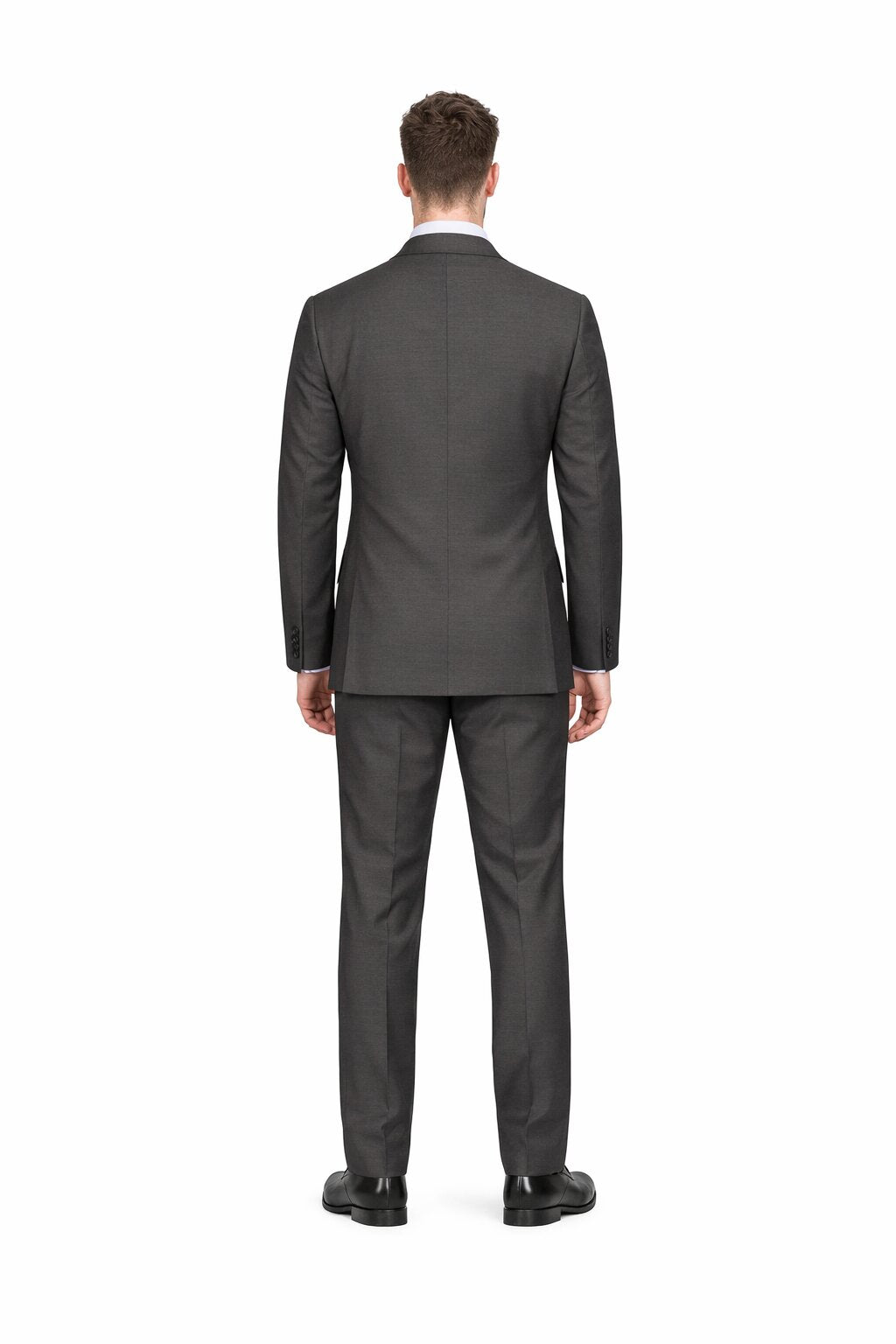 Modern Fit Tiglio Wool Double-Breasted Suit Premium Tailored Formal Suit