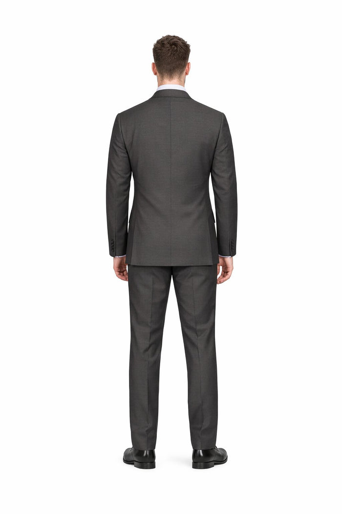 Modern Fit Tiglio Wool Double-Breasted Suit Premium Tailored Formal Suit