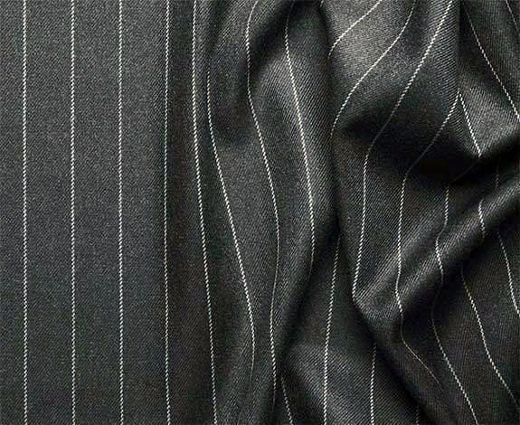 Rockefeller Collection - Double Breasted Stripe Suit Charcoal Regular Fit 2 Piece - Charcoal