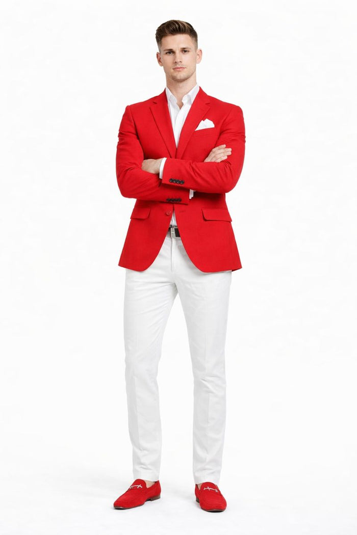 Cheap Priced Suit Mens Christmas Red New Year 2026 Prom Blazer Outfit, Discounted Jacket for Big Sizes with White Shirt and White Pants Affordable Sale