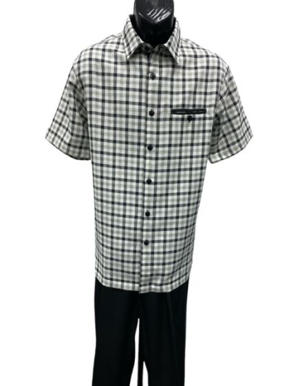 Mens 2 Piece Walking Suit - Plaid - Small