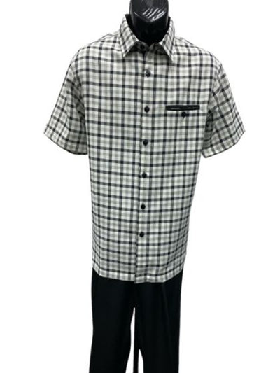 Mens 2 Piece Walking Suit - Plaid