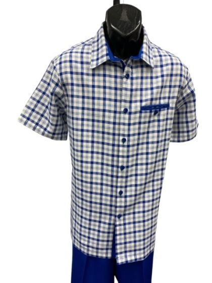 Mens 2 Piece Walking Suit - Plaid - Small