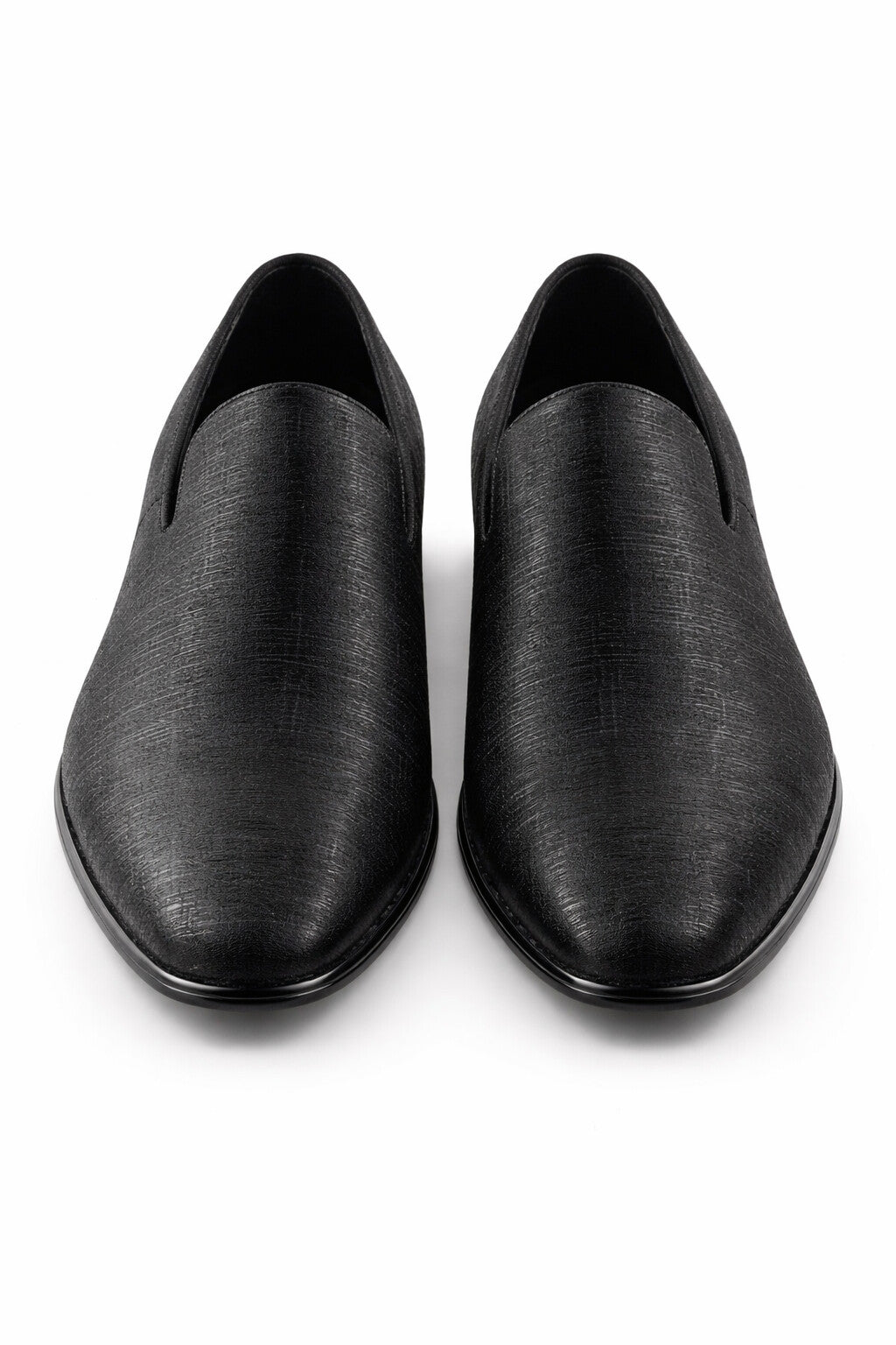 "Sharkskin" Black Couture 1910 Tuxedo Shoes - 7