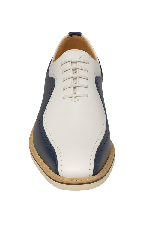 Carrucci Stylish Two-Tone Brogue Oxford