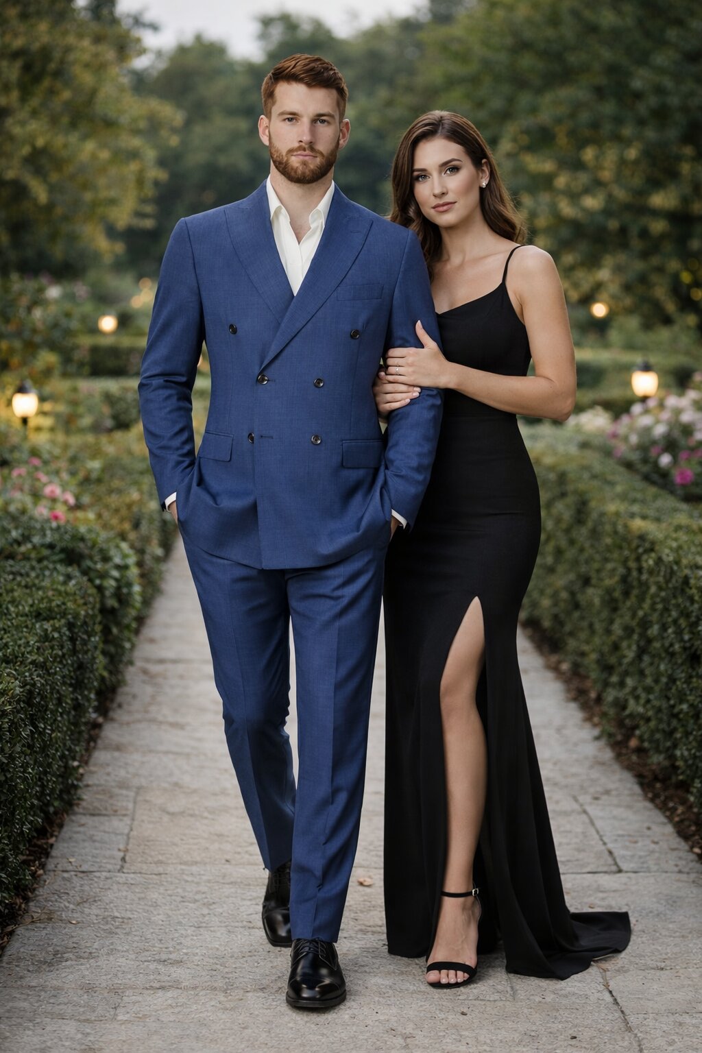 Mens Blue Wool Tiglio Double Breasted Suit Classic Peak Lapel Suit
