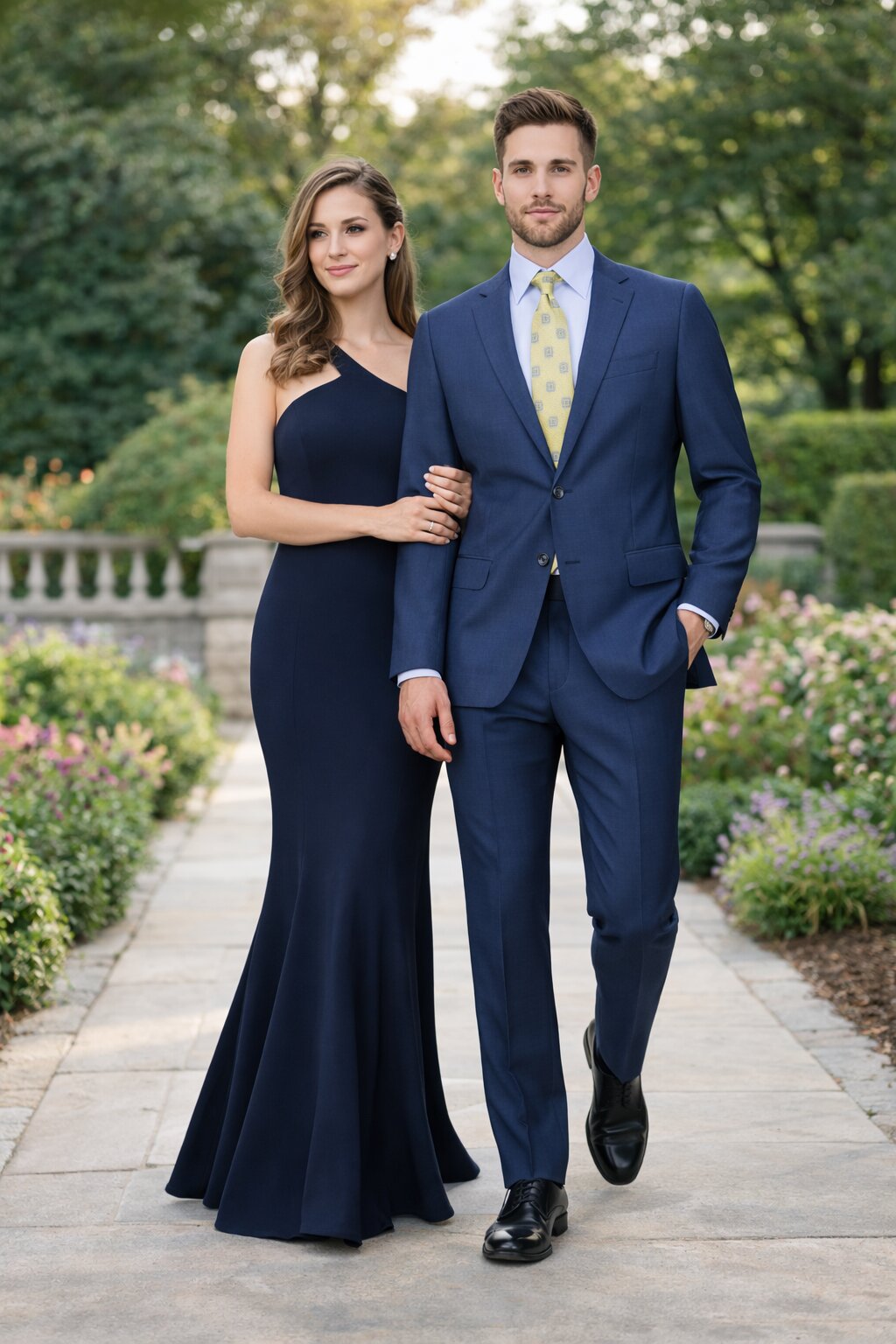 Modern Fit Tiglio Wool Double-Breasted Suit Premium Tailored Formal Suit