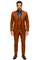 Classic Burnt Orange Three-Piece Suit – Stylish Wedding Outfit-New Designer Collection