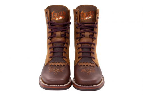 Lace Up Cowboy Boots