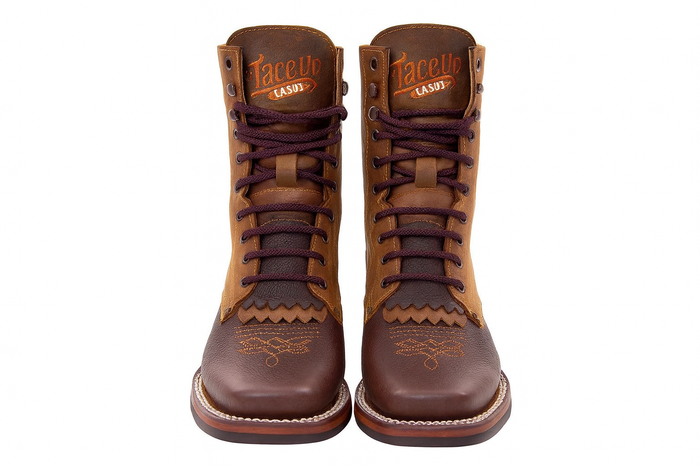 Lace Up Cowboy Boots
