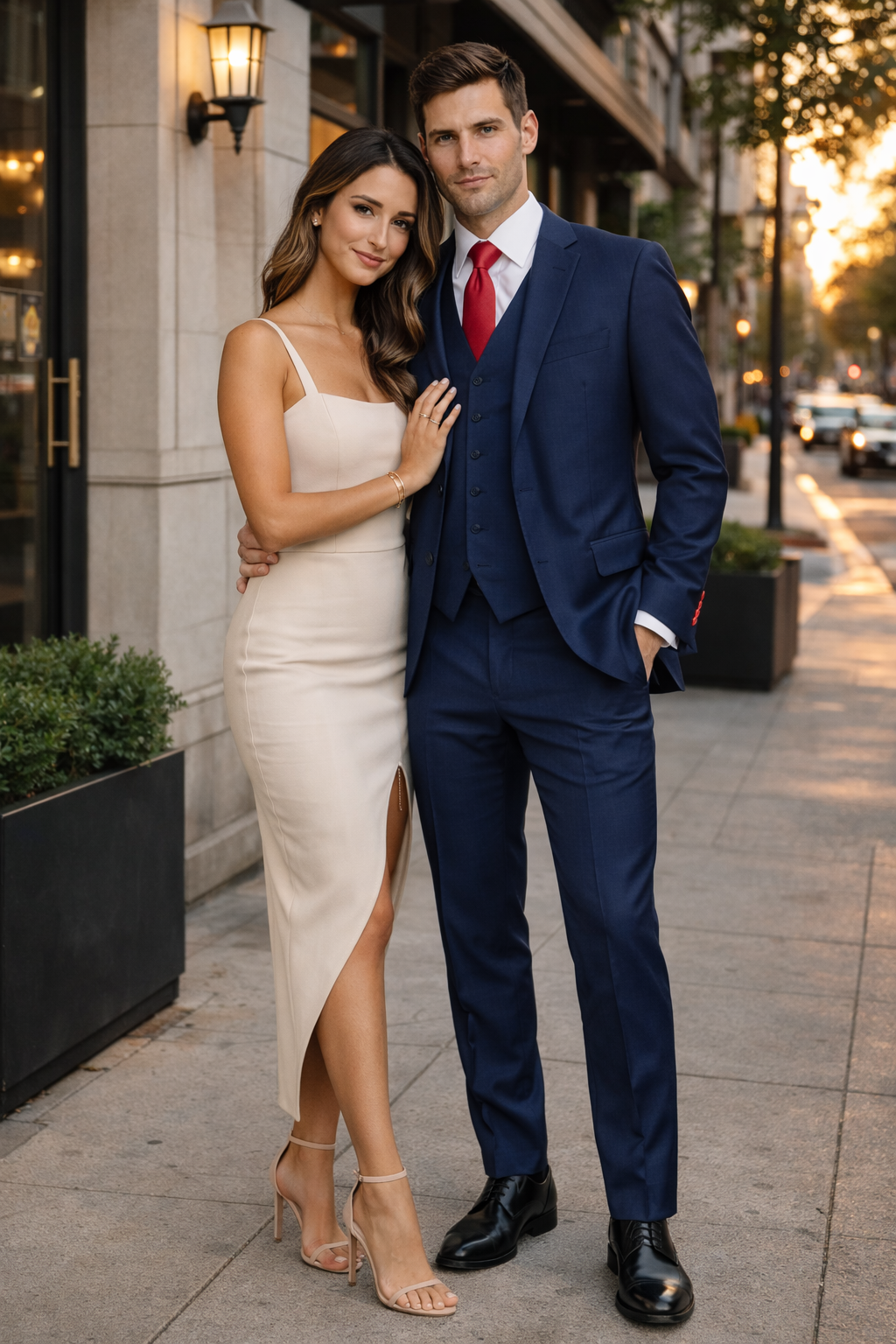 Mens Tiglio Solid Navy Suit – Classic 2 Piece Navy Blue Suit for Wedding, Business & Formal Wear - 34 Short or Extra Small