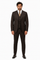 Classic Vested 3 Pieces 2 Button Dark Brown Stripe ~ Pinstripe Men's Suit Discounted Sale