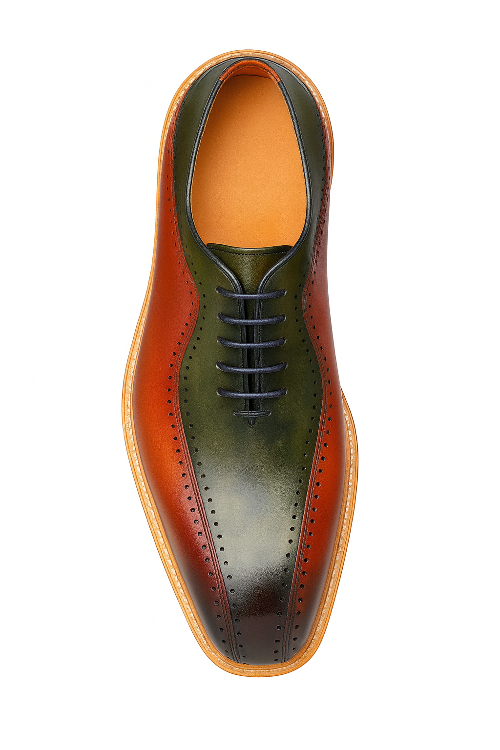 Carrucci Stylish Two-Tone Brogue Oxford - 8.5