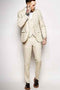 Mens Big and Tall Linen Suits - Natural Wedding Summer Fabric Suit