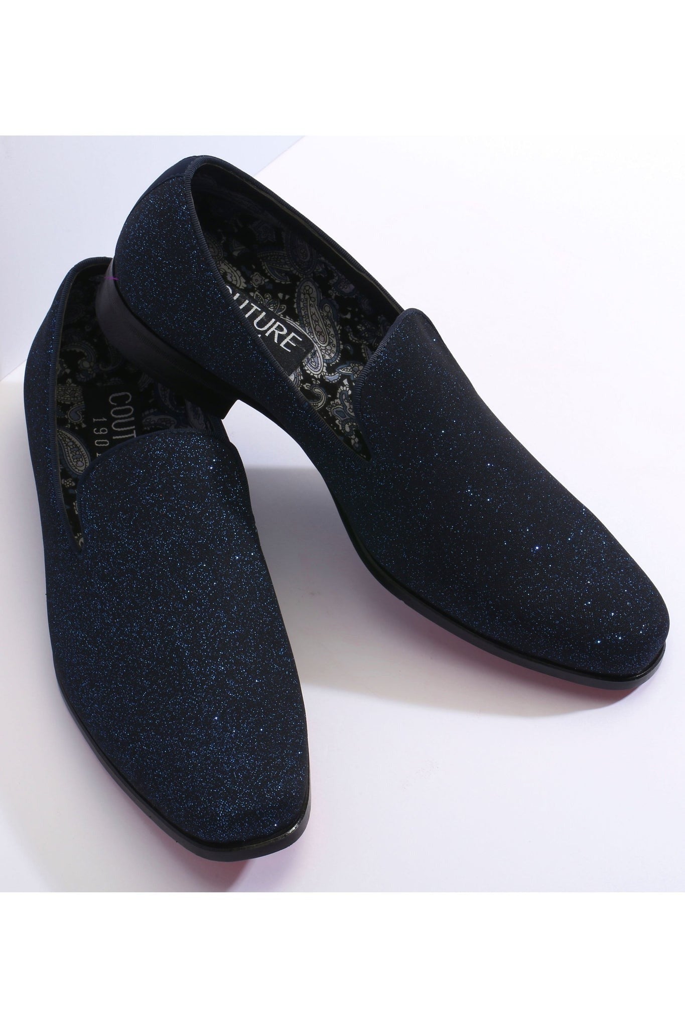 "Cash" Royal Blue Couture 1901 Tuxedo Shoes - 7