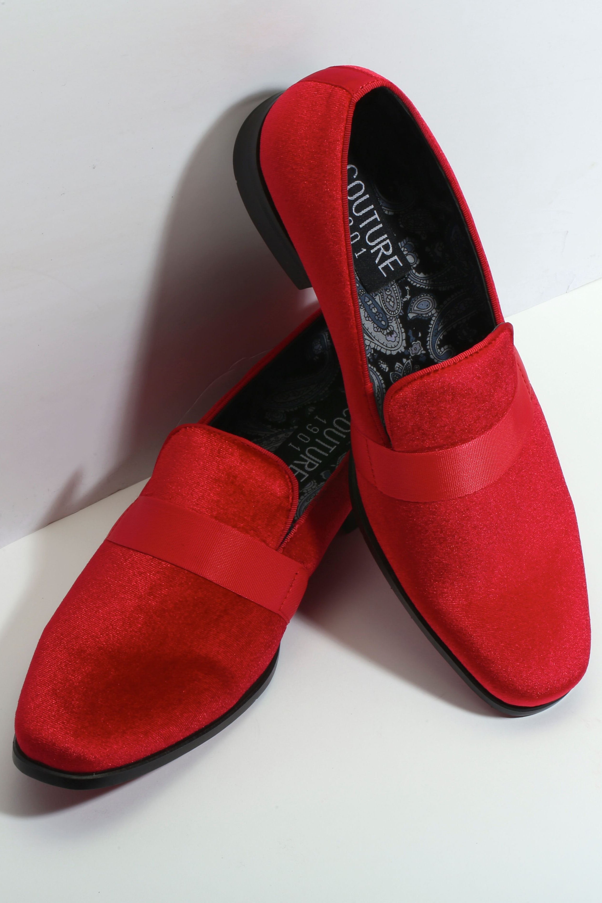 "Lincoln" Red Couture 1910 Tuxedo Shoes - 7