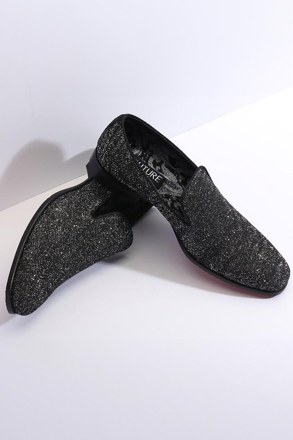 "Cash" Charcoal Couture 1910 Tuxedo Shoes - 7