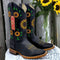 Women's Black Sunflower Boots