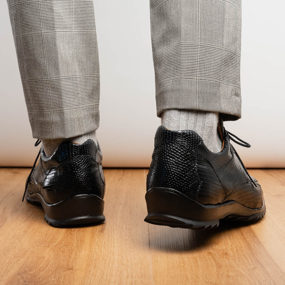 Marco_Di_Milano Crater Black: Luxury Leather Dress Shoe