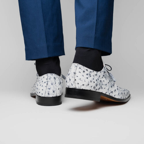 Marco Di Milano Criss Newspaper Leather Loafers