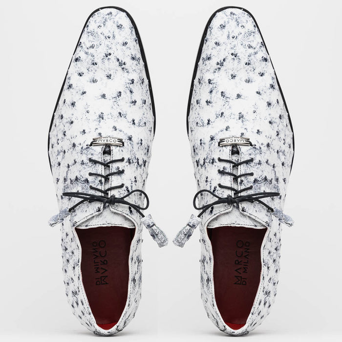 Marco Di Milano Criss Newspaper Leather Loafers
