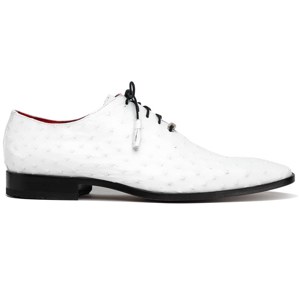 Marco Di Milano Criss White Ostrich Quill Dress Shoe Oxfords - 8