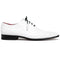 Marco Di Milano Criss Ostrich Quill Dress Oxfords White