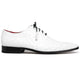 Marco Di Milano Criss Ostrich Quill Dress Oxfords White